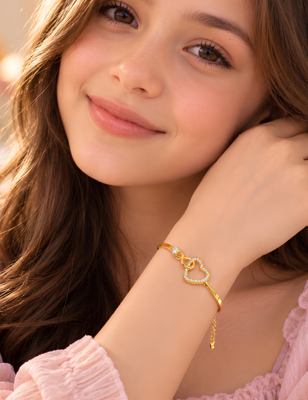 Gold Heart Bracelet – To My Daughter