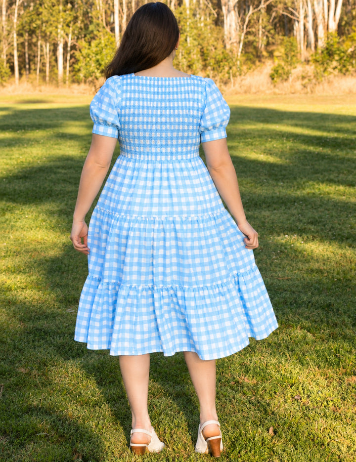 Blueberry Gingham Dress – Mum