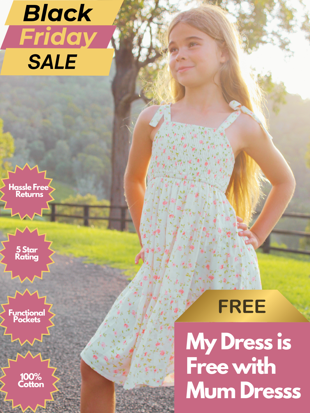 Mini - Blossom Spin Dress