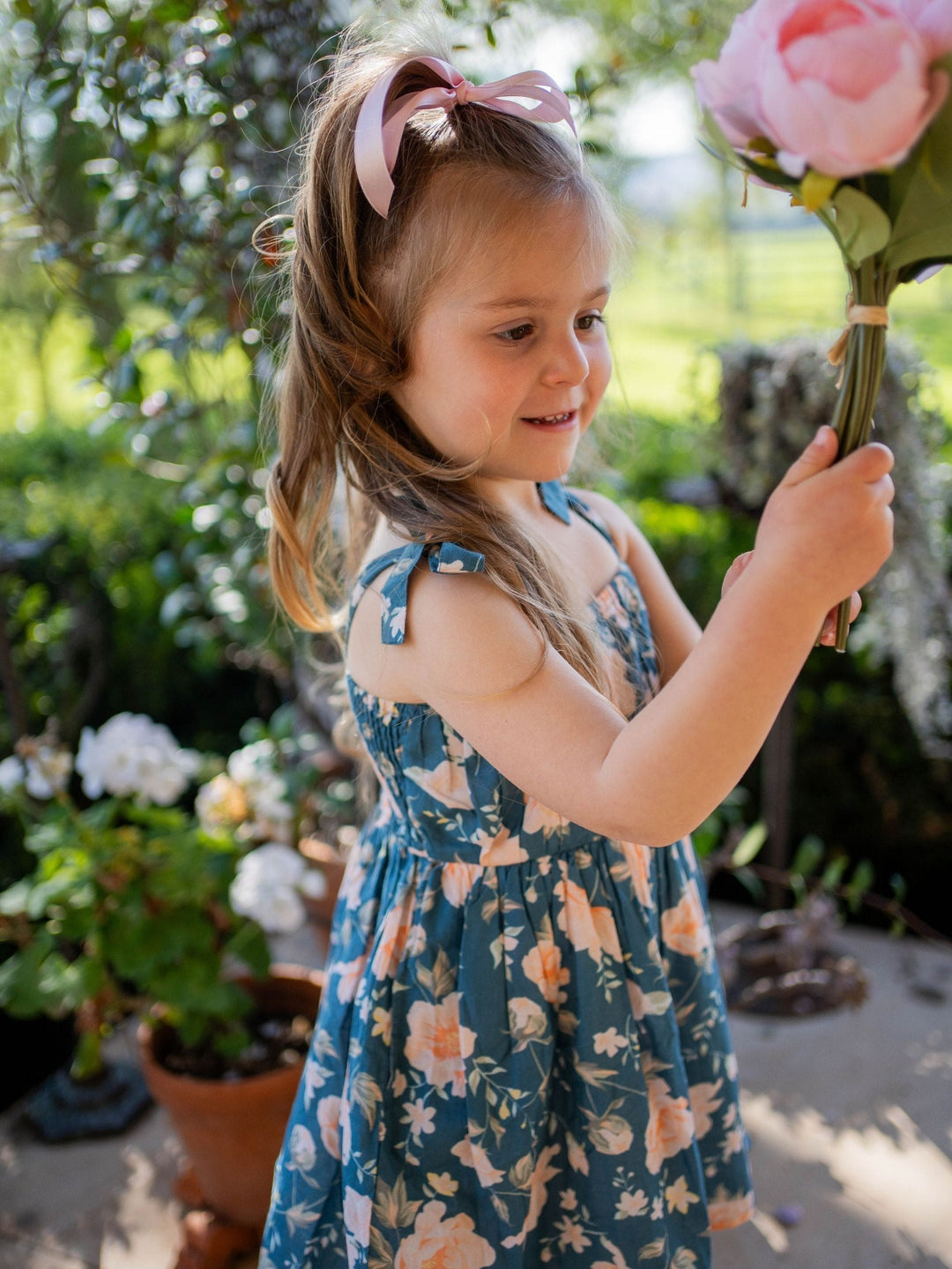 Mini - Misty Rose in Grey Dress