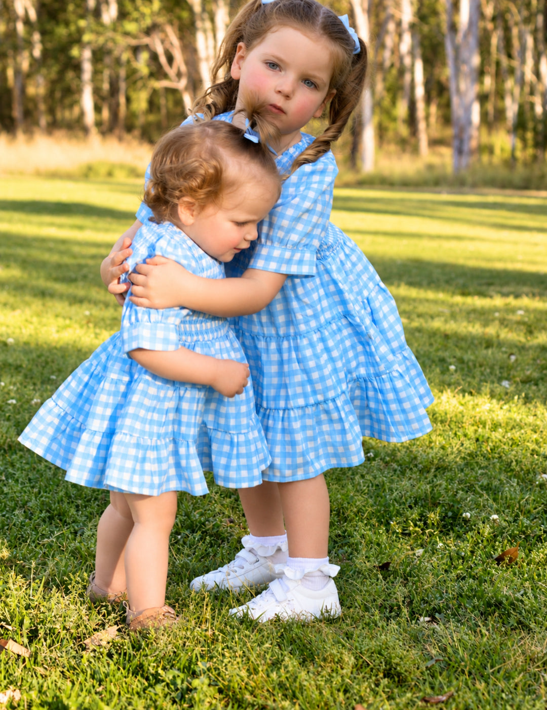 Blueberry Gingham Dress – Mini