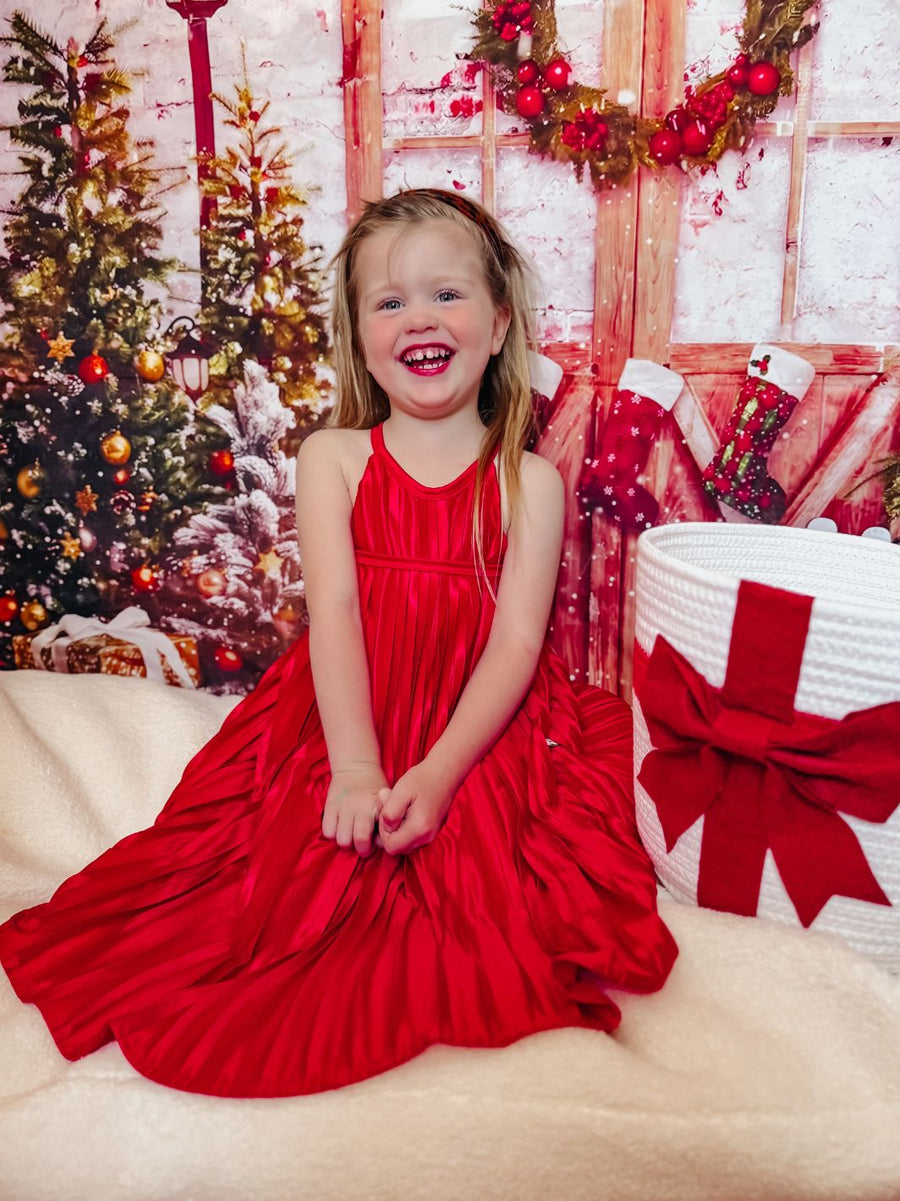 Ruby Pleats Dress - MINI