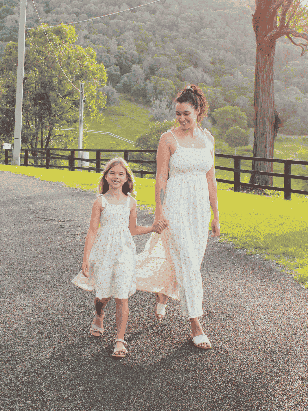 Blossom Spin Mum and Mini Matching Set