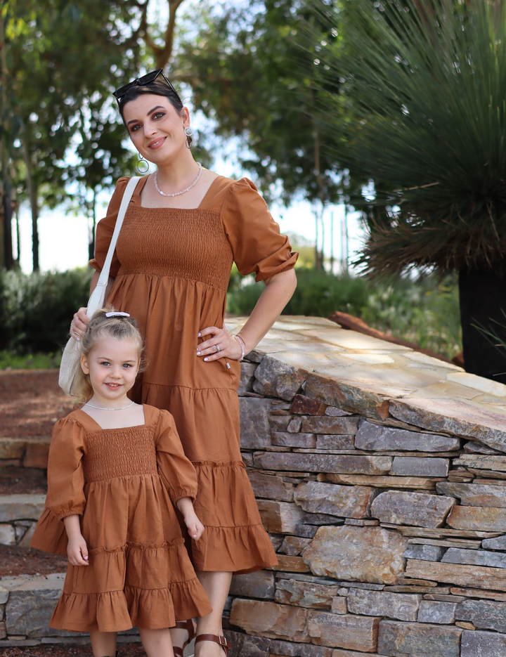 Cinnamon Brown Dress – Mini
