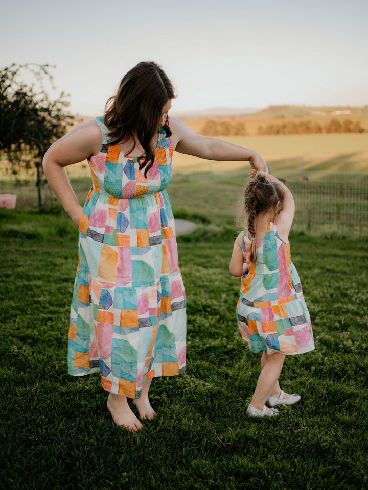 Mini Vibrant Vibes Dress