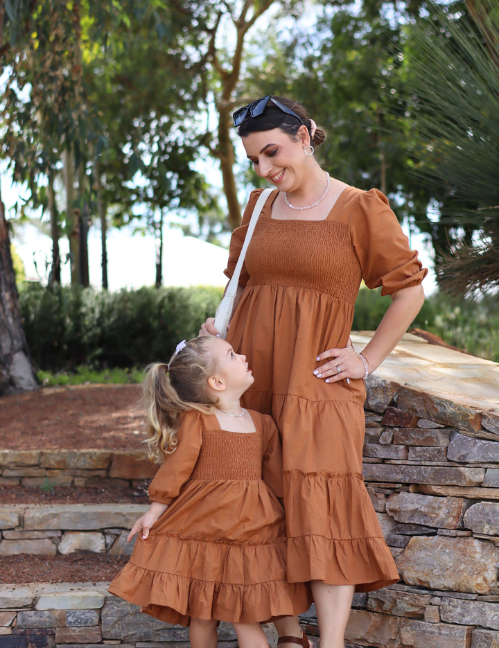 Cinnamon Brown Dress – Mini