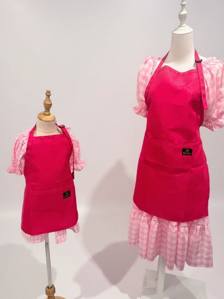 Mum & Mini Matching Pink Aprons