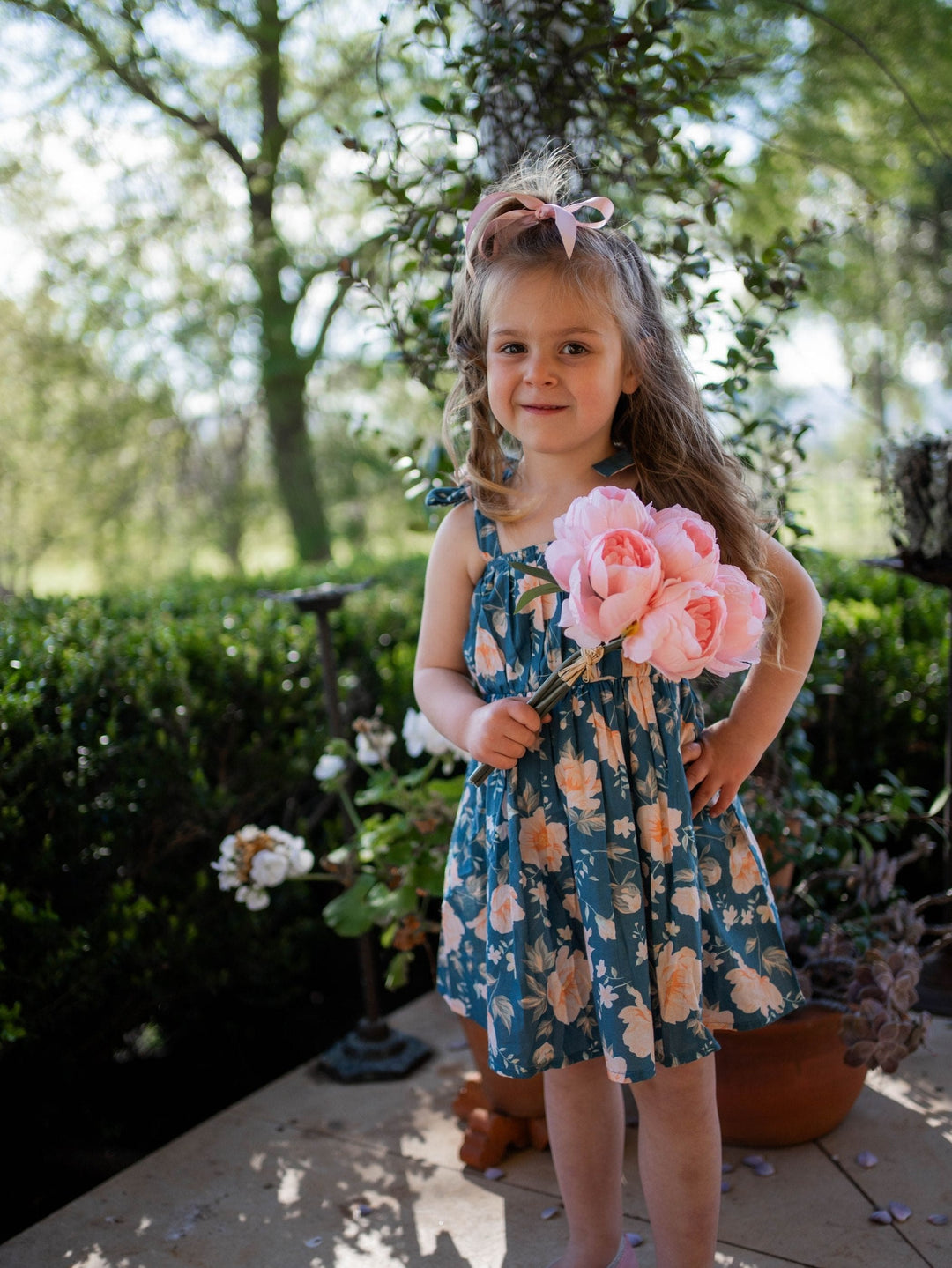 Mini - Misty Rose in Grey Dress