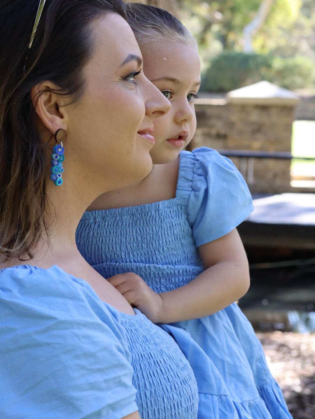 Timeless Blue Mum and Mini Matching Set
