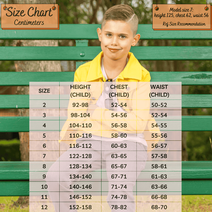 kids boys size chart - dusky grey joggers 