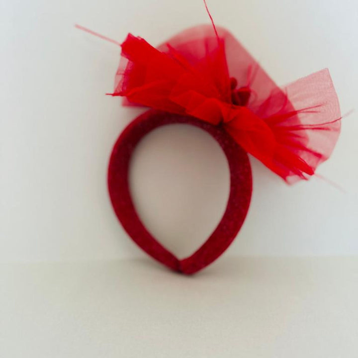 rosy red princess headband