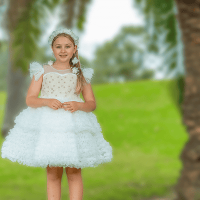 snow bliss - kids designer dresses for girls