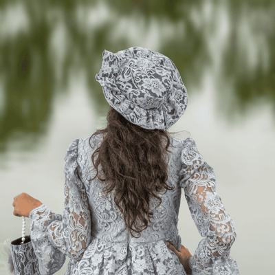 the grey grace designer dress for girls