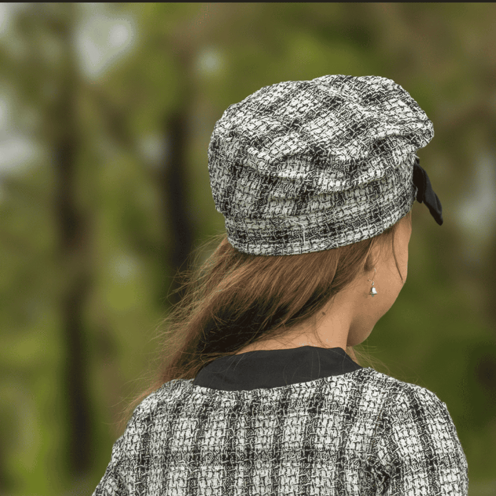 zebra stripe ivy cap